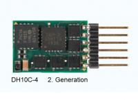 D&H DH10C (2. Generation), Mini-Lokdecoder, 1.5 A, SX1, SX2, DCC, MM, DC-analog, 6 Ausgänge, SUSI